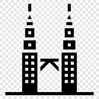 Petronas twin towers, Pet, Petronas twin tower icon svg