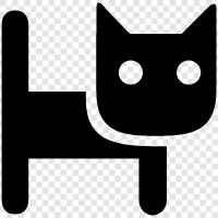 Haustiere, tier, feline, haus symbol