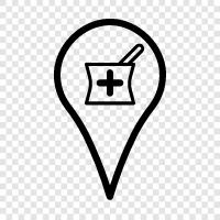 pharmacy near me, pharmacy hours, pharmacy online, pharmacy location icon svg