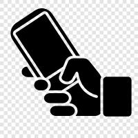 phone, phone while walking, hands free, phone in hand icon svg