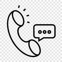 phone call, phone conversation transcript, phone call transcript, phone conversation recording icon svg