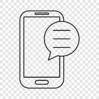 phone chat, online chat, chat room, social media chat icon svg