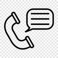 phone conversation, phone call recording, phone call transcript, phone call recording software icon svg