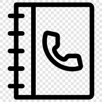 Phone Directory, Phone Numbers, Phone Book Company, Phone Book icon svg