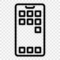 phone, gadget, mobile phone, iphone icon svg