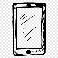 phone, cell phone, Samsung, iPhone icon svg