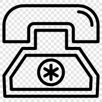 Telefon, Telefonleitung, Telefonsystem, Telefon Service symbol