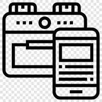 phone, tablet, phone control, Android icon svg