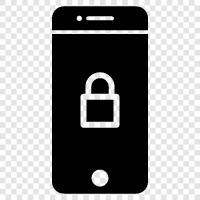 phone lock, security lock, anti theft, Mobile lock icon svg