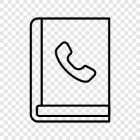 phone numbers, address book, directory, contact list icon svg