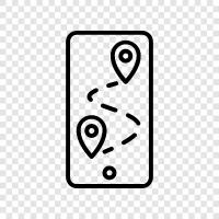 phone points, phone markers, phone point locator, phone point finder icon svg