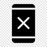 phone remove, smartphone remove icon svg