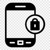 phone security, phone lock, phone encryption, phone security software icon svg