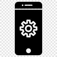 Phone Settings, Mobile Settings icon svg