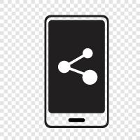 phone share, phone sharing, phone tethering, share phone with others icon svg