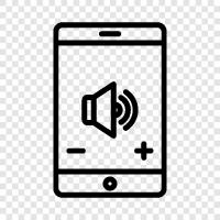 phone, speaker, phone volume, phone speaker icon svg