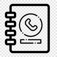 Telefon, Telefonnummern, Adressen, EMailAdressen symbol