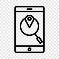 phone tracker, android phone locator, iphone tracker, lost phone icon svg