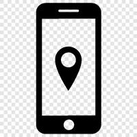 phone tracking, android phone location, iphone location, phone location app icon svg