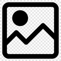 photo, image, photograph, digital image icon svg