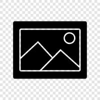 photo, image, snapshot, image file icon svg