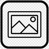 photo, image, photo album, photo album online icon svg