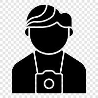 photographer, photography, photographer s, portrait icon svg