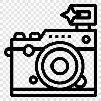 fotoğraf, dijital, kamera ekipmanları, fotoğraf ekipmanları ikon svg