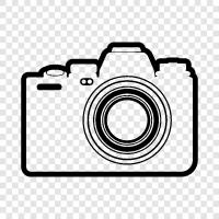 photography, photography equipment, digital camera, SLR camera icon svg