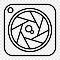 Photography, Camera, Filters, Lenses icon svg