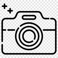 photography, digital camera, digital photography, camera equipment icon svg