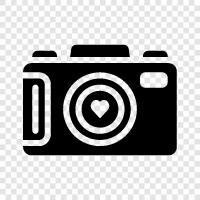 photography, digital camera, photography equipment, camera lens icon svg