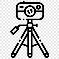 photography tripod, photography equipment, photography accessories, camera support icon svg