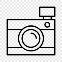 Fotografie, Fotoausrüstung, Kamerazubehör, digitale Fotografie symbol