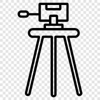 photography, photography equipment, camera tripod, camera support icon svg