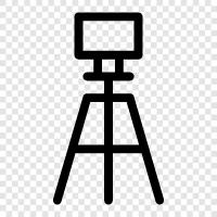 photography, photo equipment, photography accessories, camera tripod icon svg