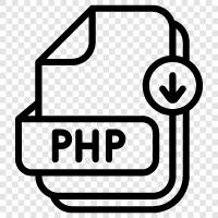 php, phpDatei, phpErweiterung, phpDateiendung symbol