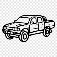 pickup truck beds, pickup truck icon svg