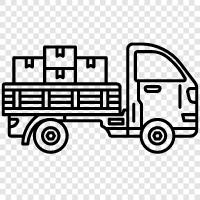 pickup truck, cargo truck, 4x4 pickup, pick up truck icon svg