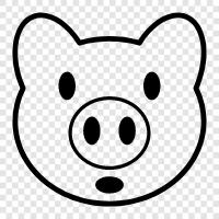 pig, pork, bacon, ham icon svg