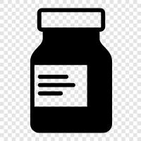 pill, medication, medication bottle, pill bottle with straw icon svg