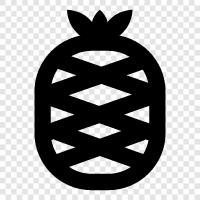 Ananas, Früchte, tropisch, süß symbol