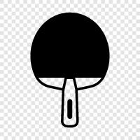 ping pong raket, paddle, oyun, masa ikon svg