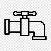 boru, faucet, duş, lavabo ikon svg