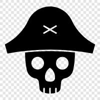 pirate, treasure, brigantine, privateer icon svg