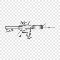 pistols, rifles, shotguns, ammunition icon svg