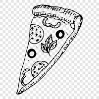 pizza, slice, pie, snack icon svg