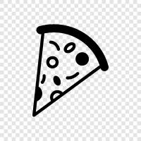 pizza, slice, thin crust, cheese icon svg