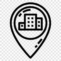 Place, Town, City, Region icon svg