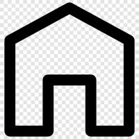 place, abode, residence, domicile icon svg